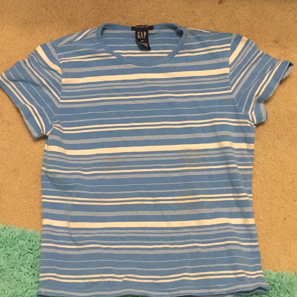 Blue striped gap t shirt